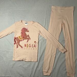 H&M Kids Magical Dreams Unicorn Pajama Set – Size 9Y - 100% Cotton